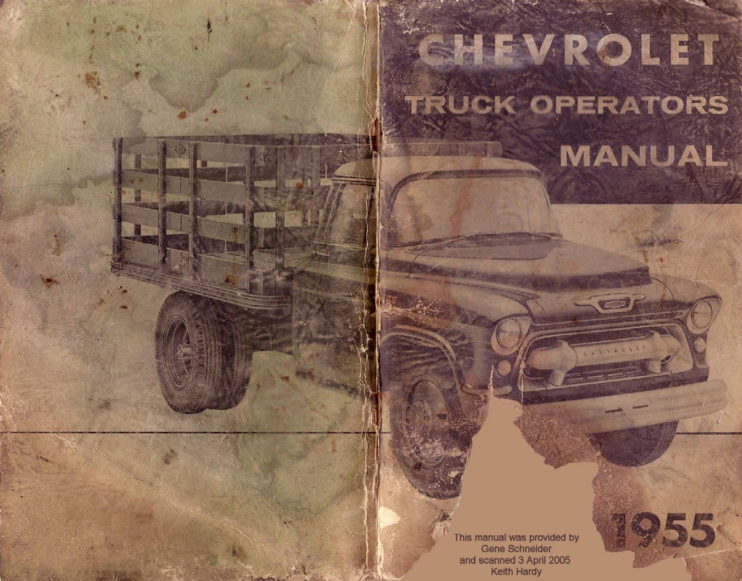 1955 Chevrolet Truck Operators Manual